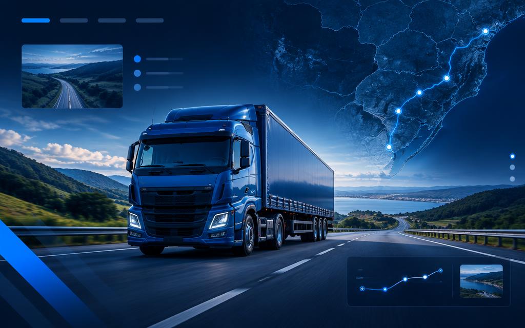 Conceito visual fictício de RotaSul Transportes